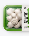 Plastic Tray With Champignon Mockup