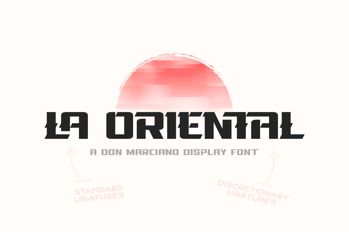 La Oriental Display Font La Oriental Display Font