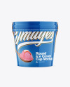 Glossy Ice Cream Cup Mockup