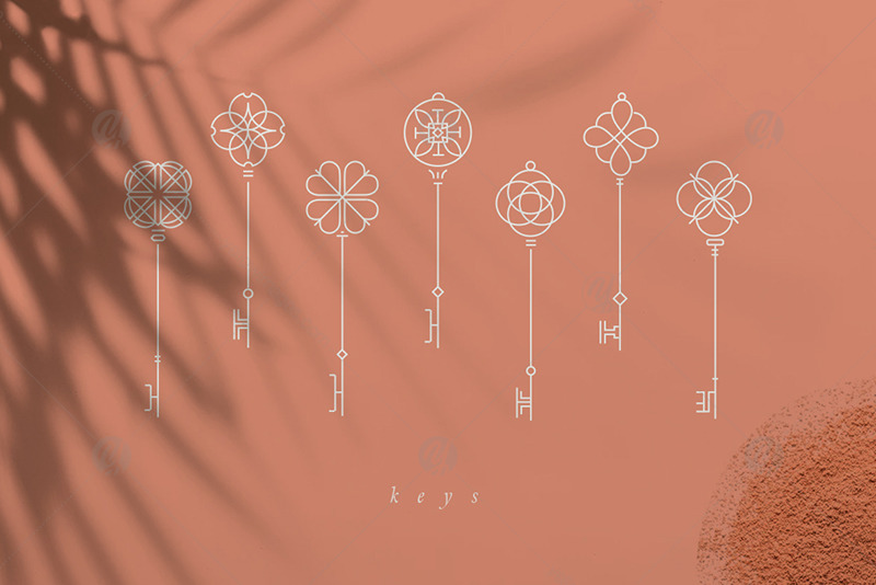 Birds, Keys and Branches Symbols Birds, Keys and Branches Symbols