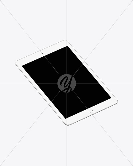 Silver IPad Mockup