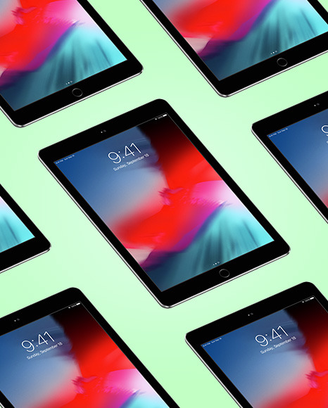 Space Grey IPad Mockup
