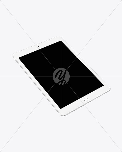 Silver IPad Mockup