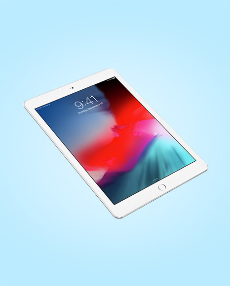 Silver IPad Mockup