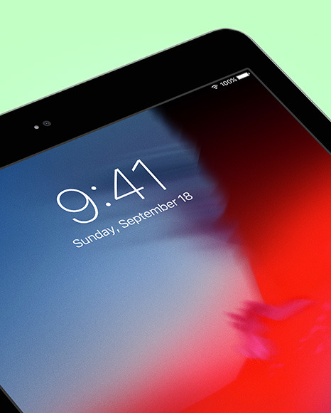 Space Grey IPad Mockup