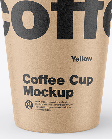 Kraft Coffee Cup Mockup