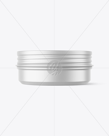 60g Matte Cosmetic Tin Can Mockup