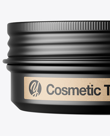 60g Matte Cosmetic Tin Can Mockup