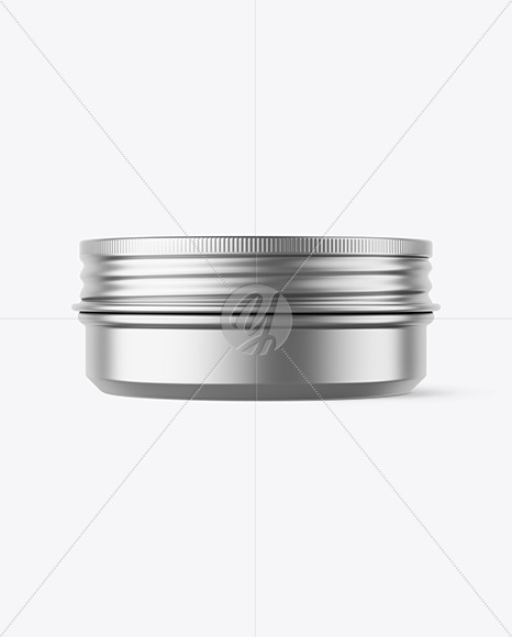 60g Matte Metallic Cosmetic Tin Can Mockup