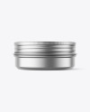 60g Matte Metallic Cosmetic Tin Can Mockup