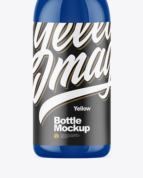 Glossy Plastic Bottle Mockup