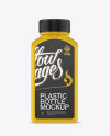 Glossy Plastic Bottle Mockup