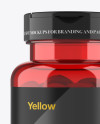 Red Pill Bottle Mockup - Front View Red Pill Bottle Mockup - Front View