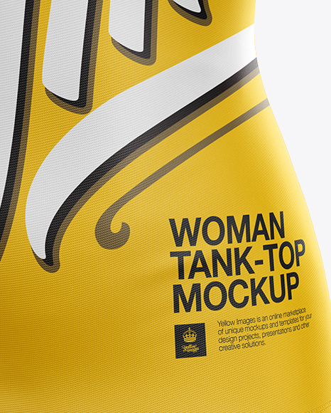 Womens Tank Top Premium Mockup - Front View