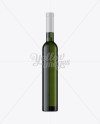 Green Glass Bottle Mockup - Front View