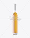 Glass Bottle w/ Whiskey Mockup - Front View