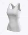 Womens Tank Top Premium Mockup - Halfside View