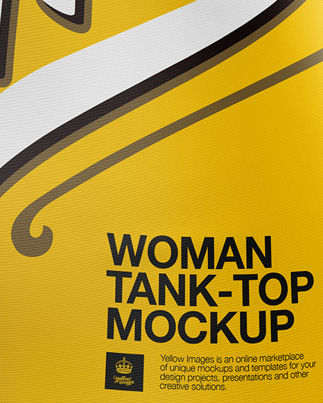 Womens Tank Top Premium Mockup - Halfside View