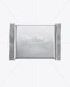 Metallic Square Chocolate Bar Mockup - Front View