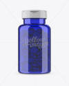 Blue Pill Bottle Mockup - Front View Blue Pill Bottle Mockup - Front View
