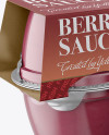 Berry Apple Sauce 6-4 Oz. Cups Mockup - Halfside View