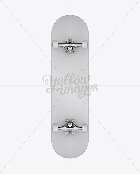 Skateboard Mockup - Back View