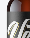 Amber Glass Bottle Mockup - Front View