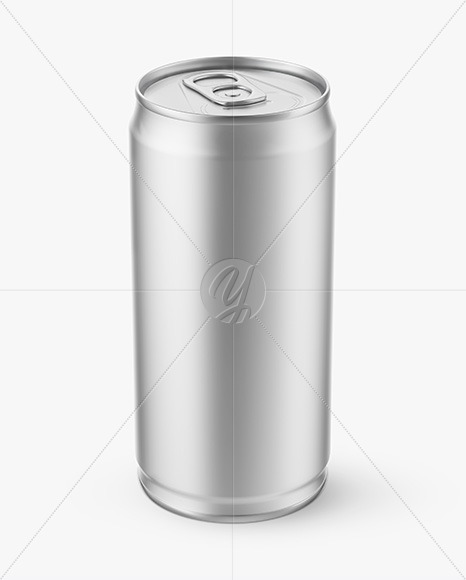 Matte Aluminium Drink Can Mockup