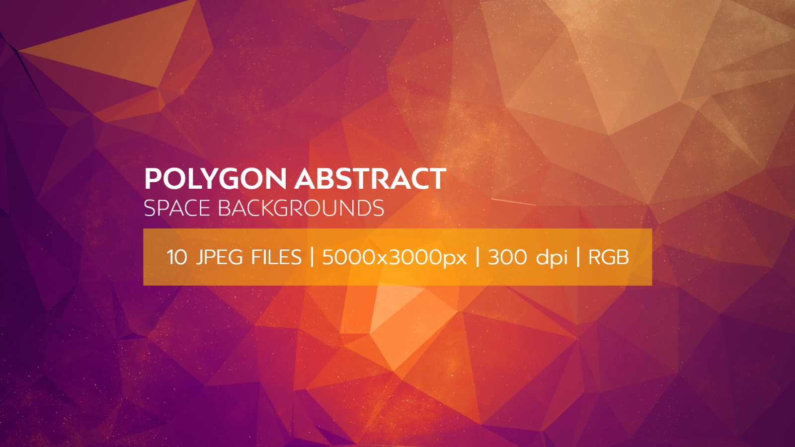 Polygon Abstract Space Backgrounds