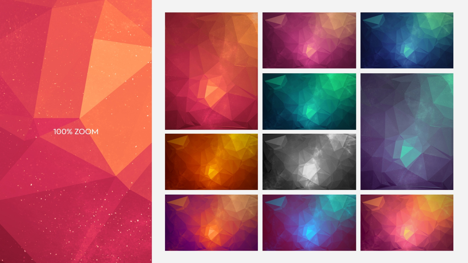 Polygon Abstract Space Backgrounds