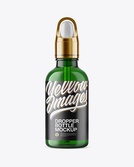 50ml Green Glass Dropper Bottle