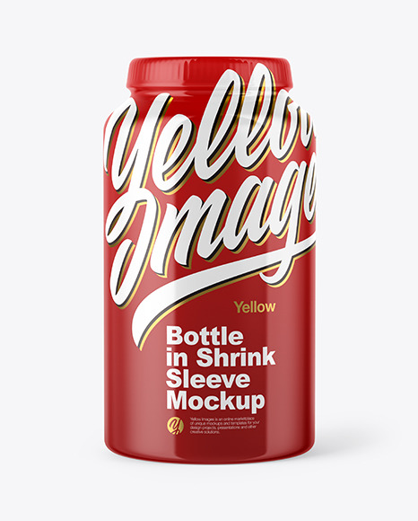 Glossy Plastic Bottle Mockup