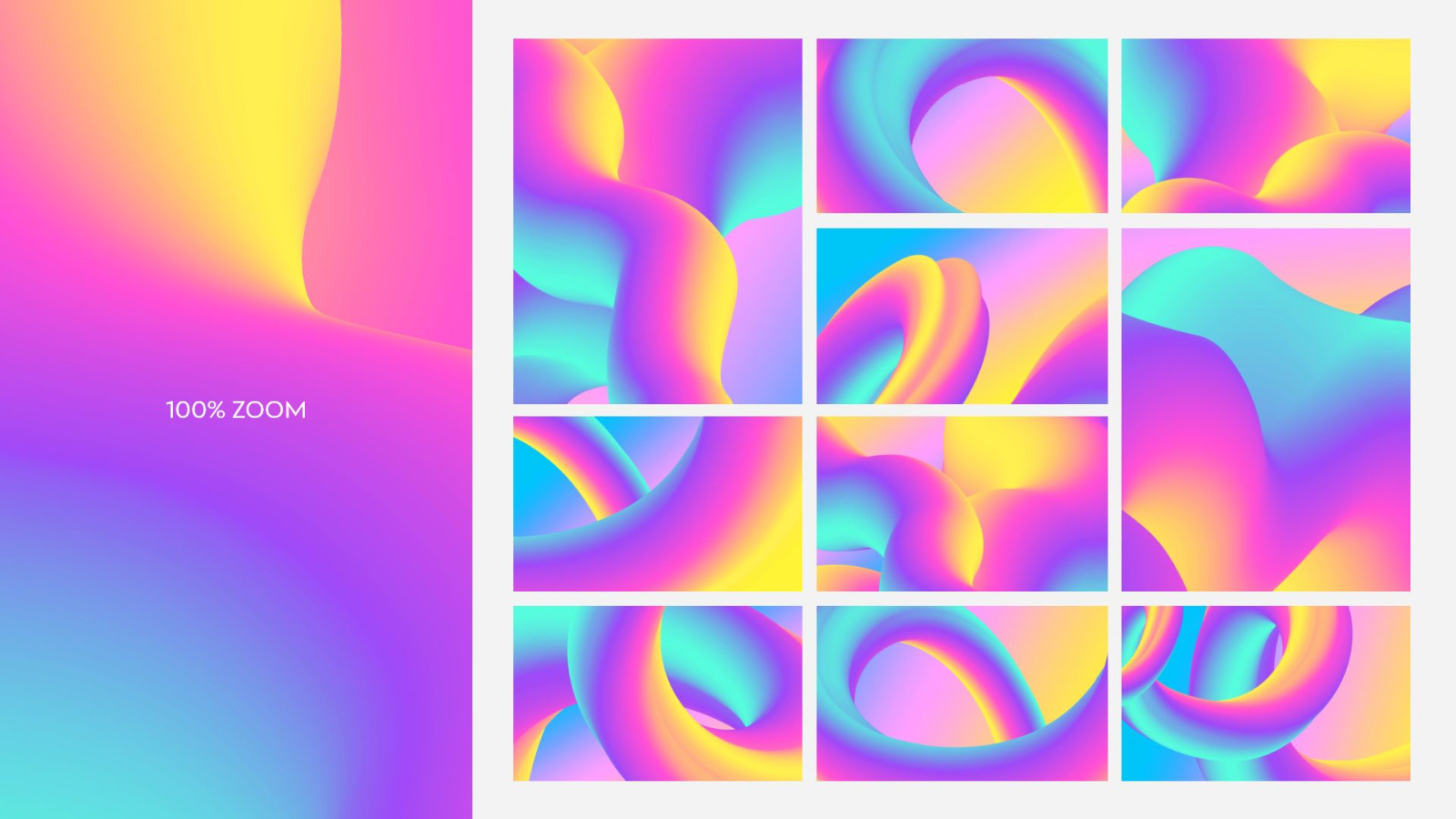 Abstract 3D Flow Backgrounds Vol.1