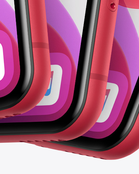 Three iPhones XR Mockup