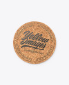 Cork Beverage Coaster Mockup