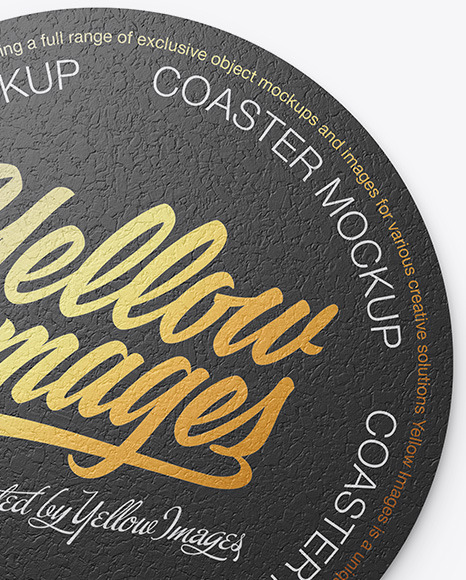 Cork Beverage Coaster Mockup