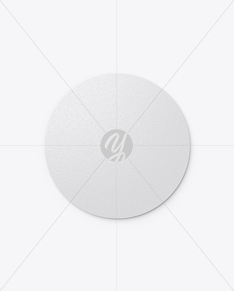 Cork Beverage Coaster Mockup