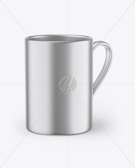 Metallic Coffee Cup Mockup