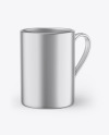 Metallic Coffee Cup Mockup
