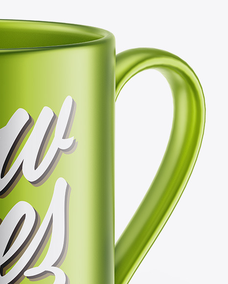 Metallic Coffee Cup Mockup