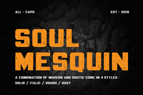 Mesquin - Western style typeface