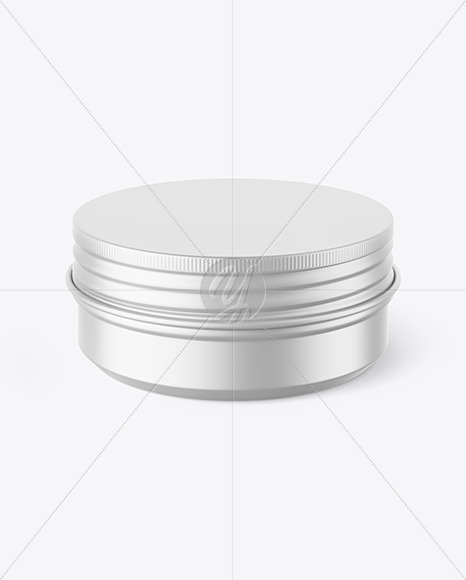 60g Matte Cosmetic Tin Can Mockup