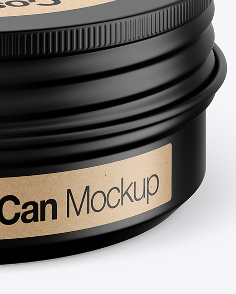 60g Matte Cosmetic Tin Can Mockup