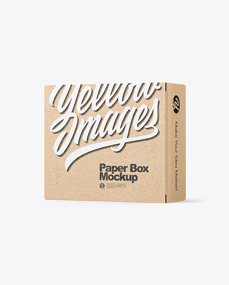 Kraft Paper Box Mockup - Carton box