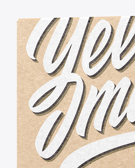 Kraft Paper Box Mockup Kraft Paper Box Mockup