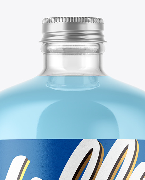 Clear Glass Bottle Mockup