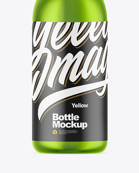 Metallic Bottle Mockup