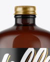 Amber Glass Bottle Mockup Amber Glass Bottle Mockup
