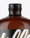 Amber Glass Bottle Mockup Amber Glass Bottle Mockup