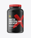 Matte Protein Jar Mockup